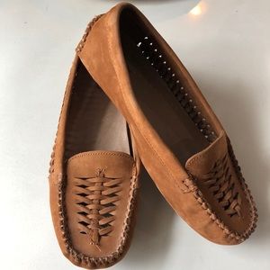 Ugg Clary Chestnut Leather Moccasin Loafer Flats